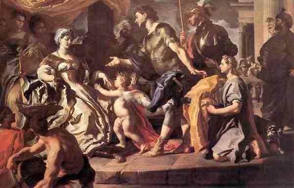 Solimena Francesco Dido Receiving Aeneas And Cupid Disguised As Ascanius A4 Photo Print