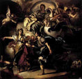 Solimena Francesco The Royal Hunt Of Dido And Aeneas A4 Photo Print