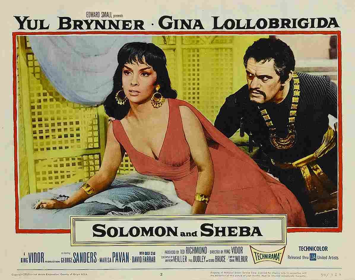 Solomon and Sheba 06  film star poster A4 Photo Print