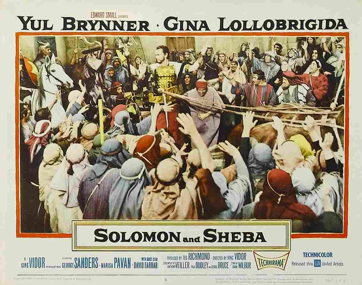 Solomon and Sheba 09  film star poster A4 Photo Print