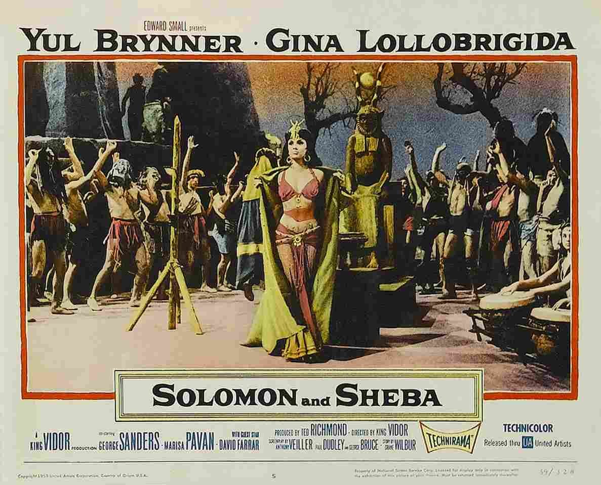 Solomon and Sheba 11  film star poster A4 Photo Print