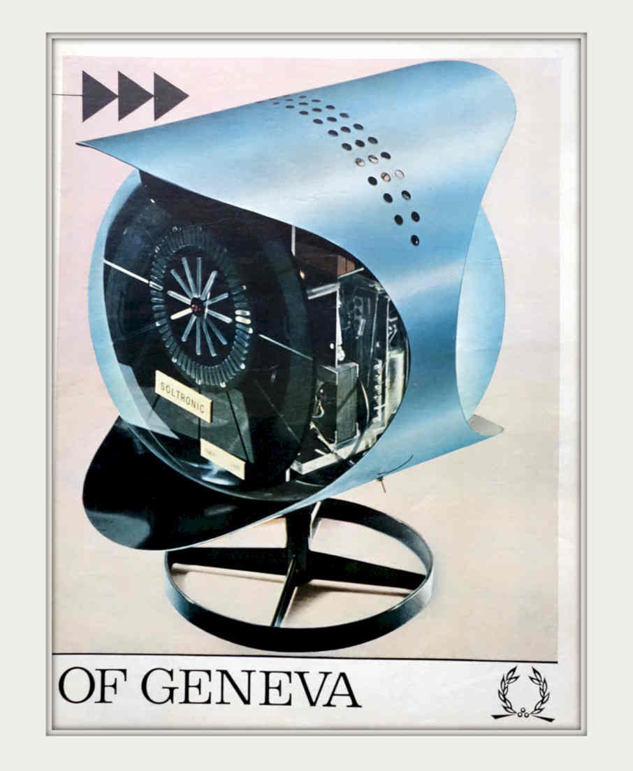 Soltronic Timepiece Geneva Vintage Retro Advert Poster A4 Photo Print