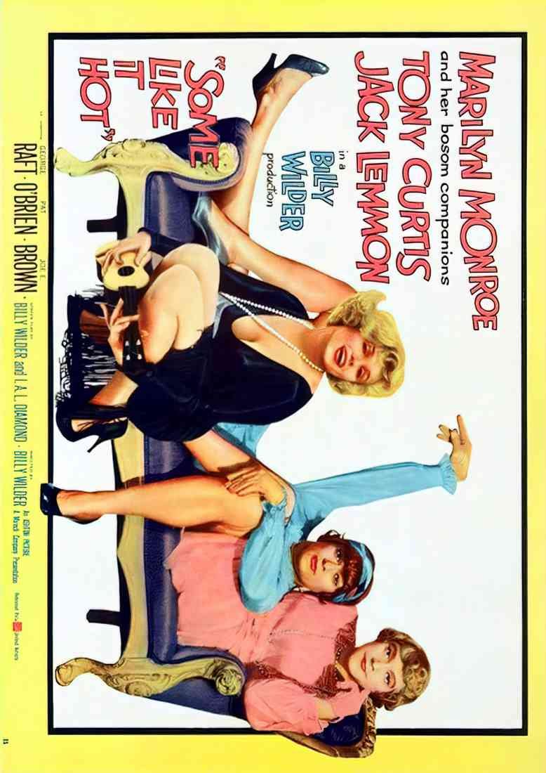 Some Like it Hot 1959 04 Film Poster A4 Photo Print