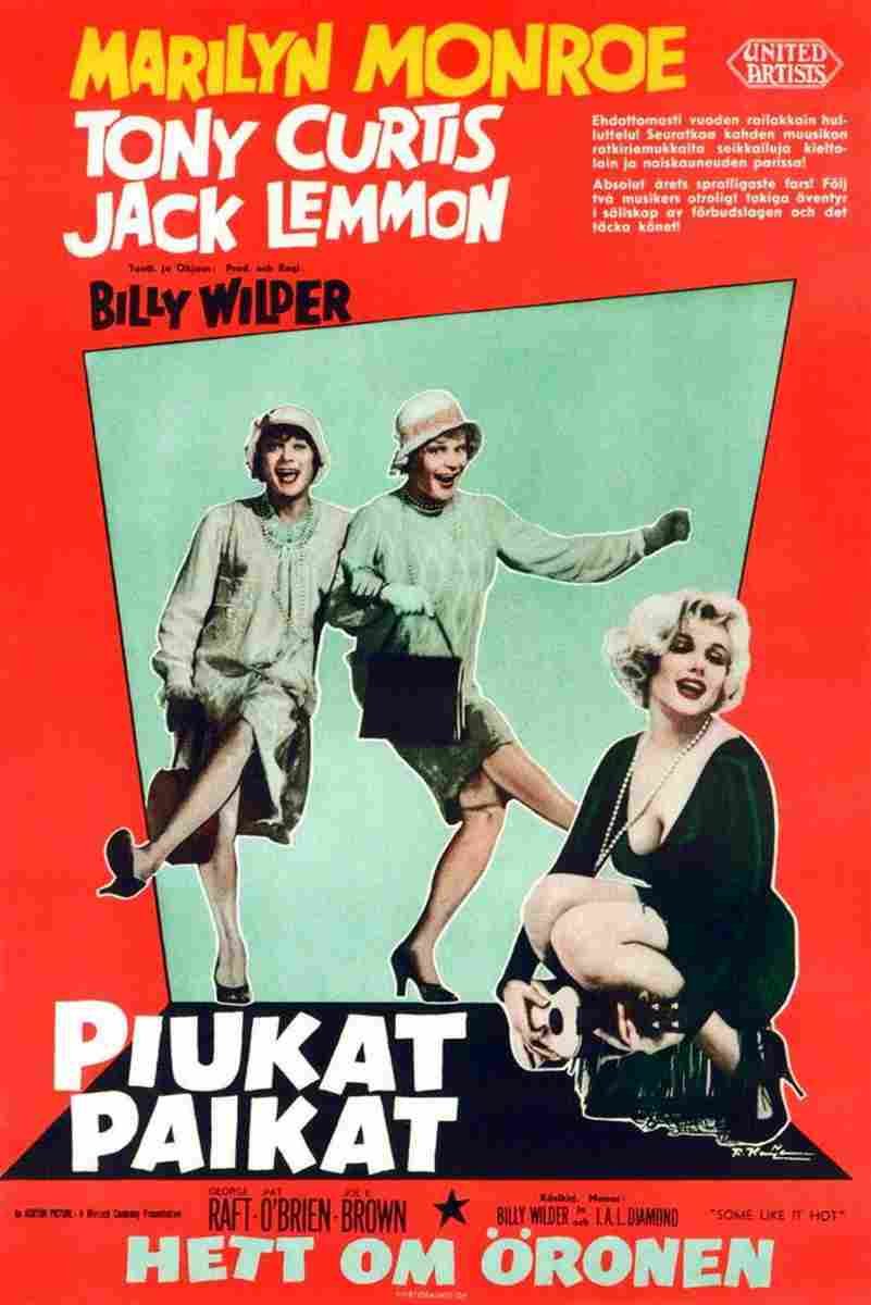 Some Like it Hot 1959 05  film star poster A4 Photo Print