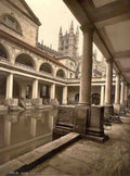Somerset Bath Roman Baths III Vintage A4 Photo Print