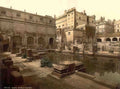 Somerset Bath Roman Baths Vintage A4 Photo Print