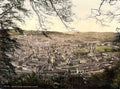 Somerset Bath from Berchen Cliff Vintage A4 Photo Print