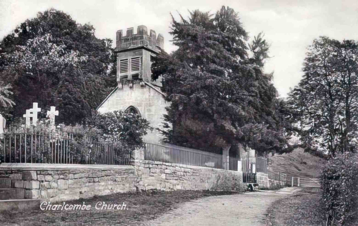 Somerset Charlcombe Church Vintage A4 Photo Print