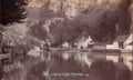 Somerset Cheddar The Lake and Cliffs Vintage A4 Photo Print