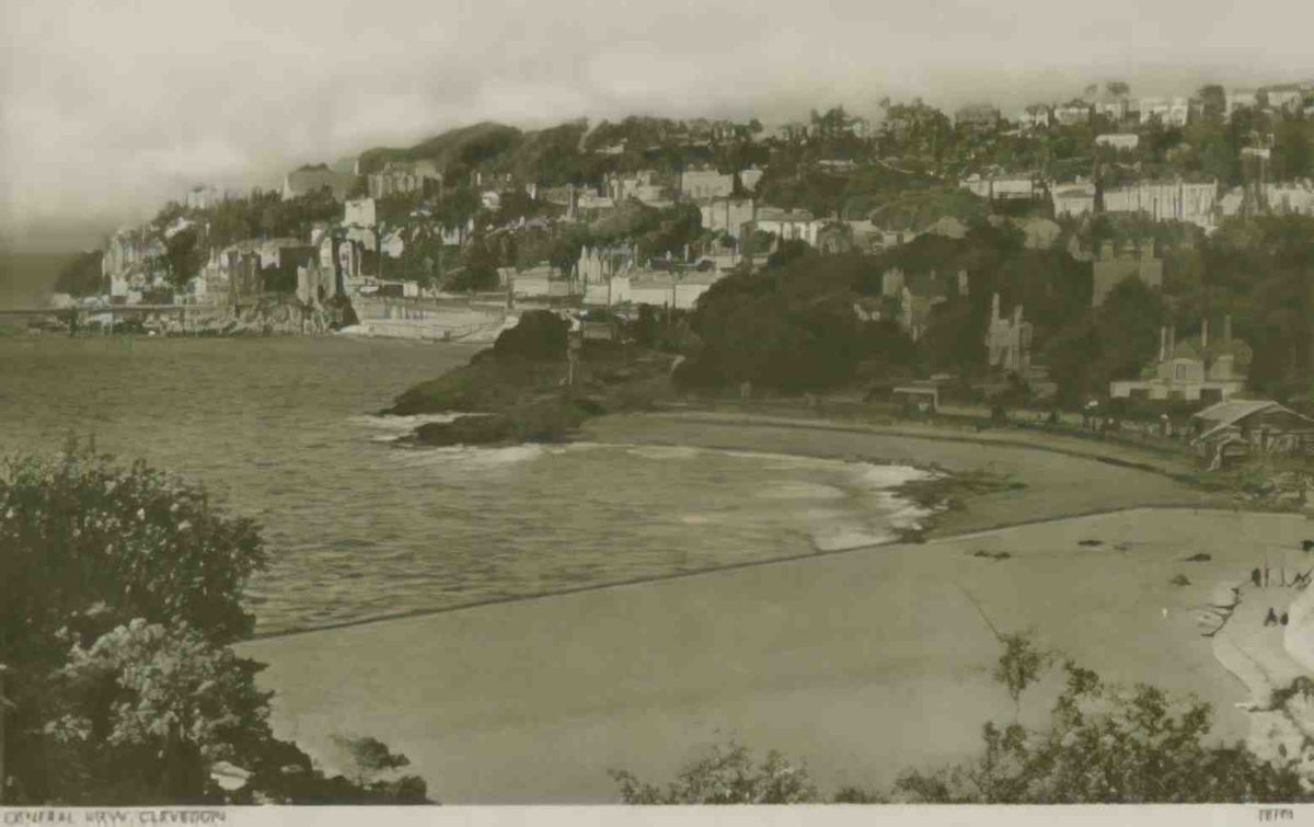 Somerset Clevedon General View c1947 Vintage A4 Photo Print
