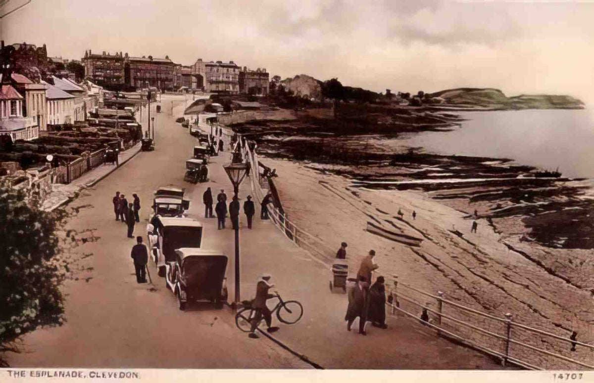 Somerset Clevedon The Esplanade Vintage A4 Photo Print