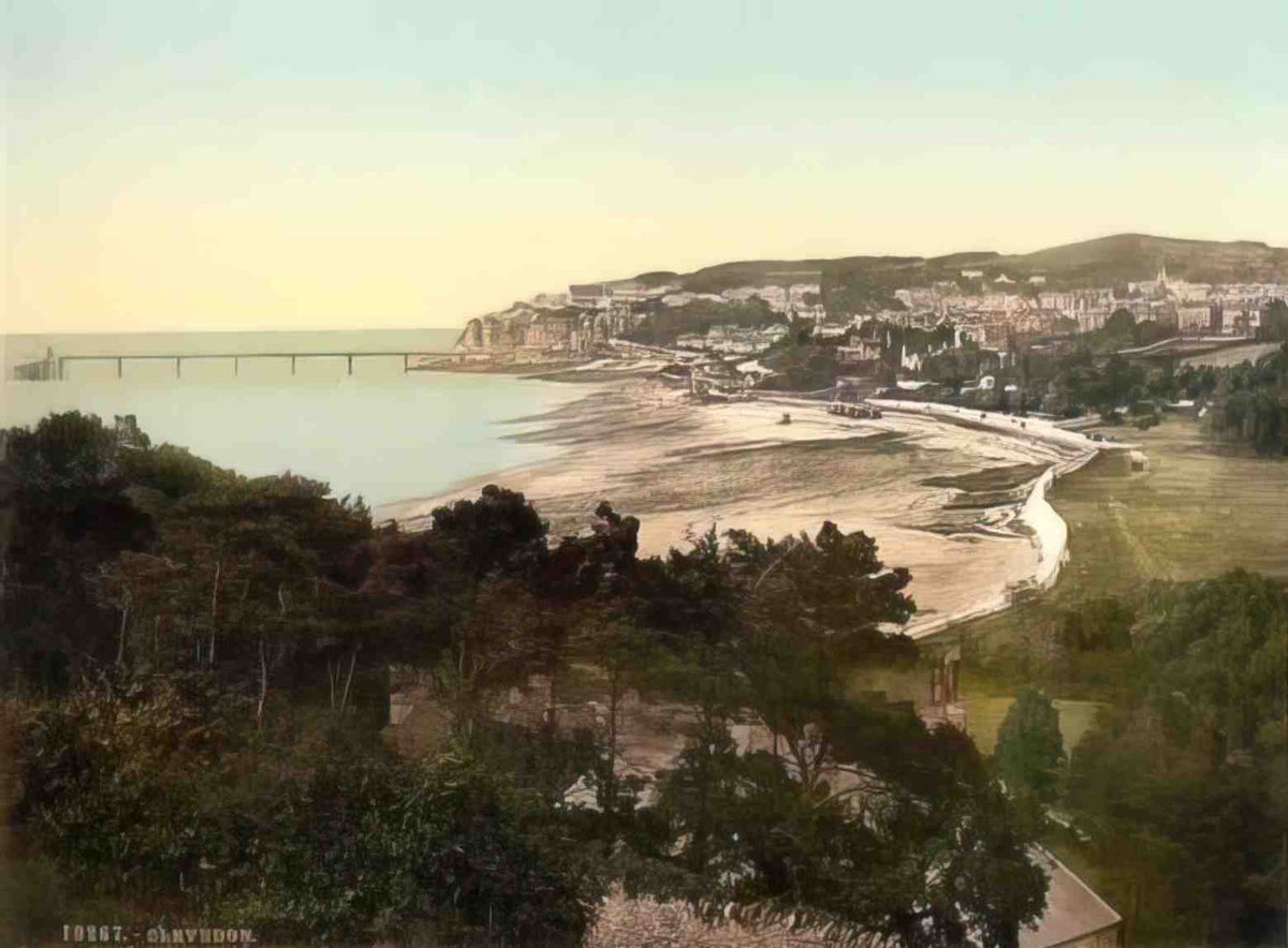 Somerset Clevedon Vintage A4 Photo Print
