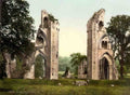 Somerset Glastonbury Abbey Vintage A4 Photo Print