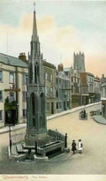 Somerset Glastonbury The Cross Vintage A4 Photo Print