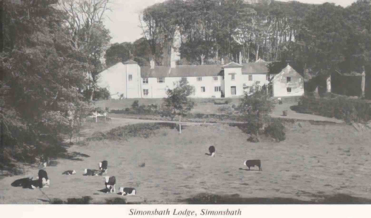 Somerset Simonsbath Simonsbath Lodge Vintage A4 Photo Print