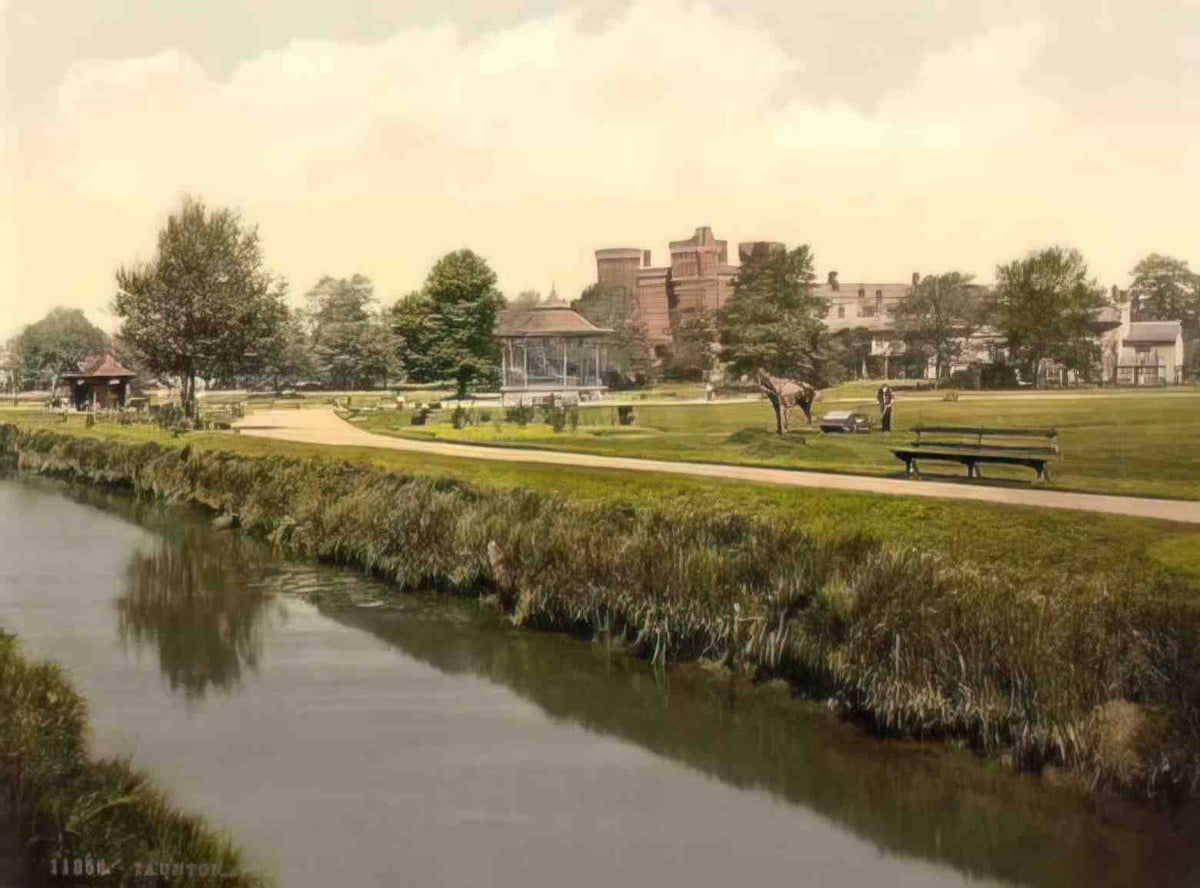 Somerset Taunton Park Vintage A4 Photo Print