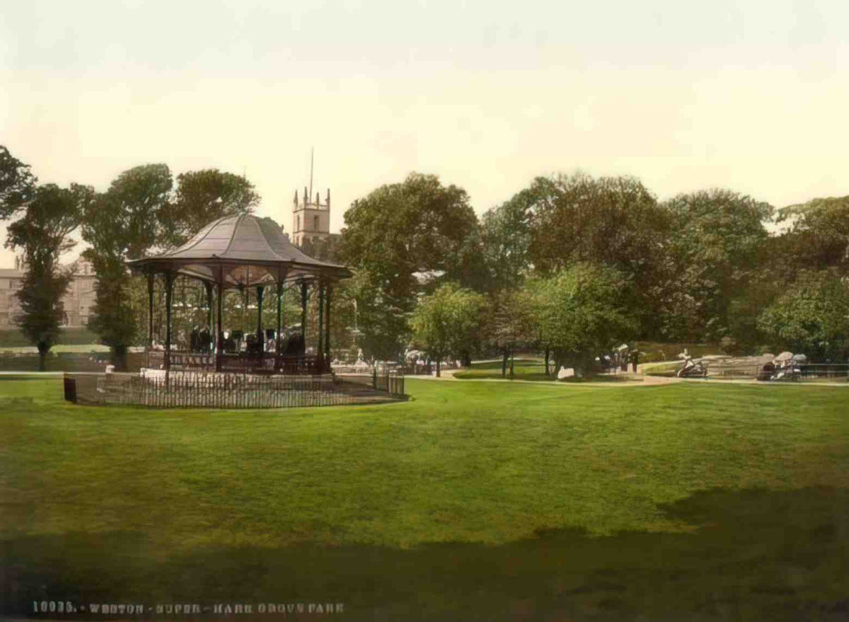 Somerset Weston Super Mare Grove Park Vintage A4 Photo Print