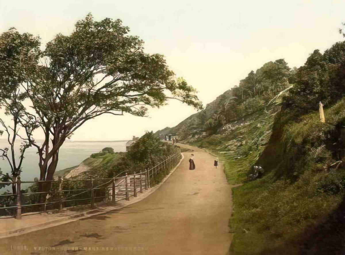Somerset Weston Super Mare Kewstoke Road Vintage A4 Photo Print