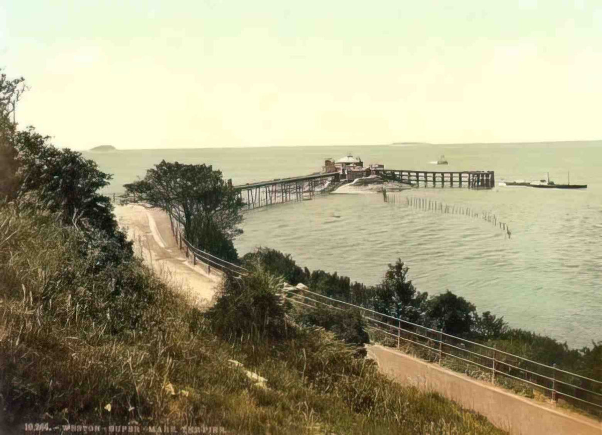 Somerset Weston Super Mare Pier Vintage A4 Photo Print