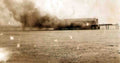 Somerset WestonSuperMare Pier Burning Vintage A4 Photo Print