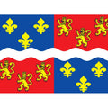 Somme Dep Flag N2985 A4 Photo Print