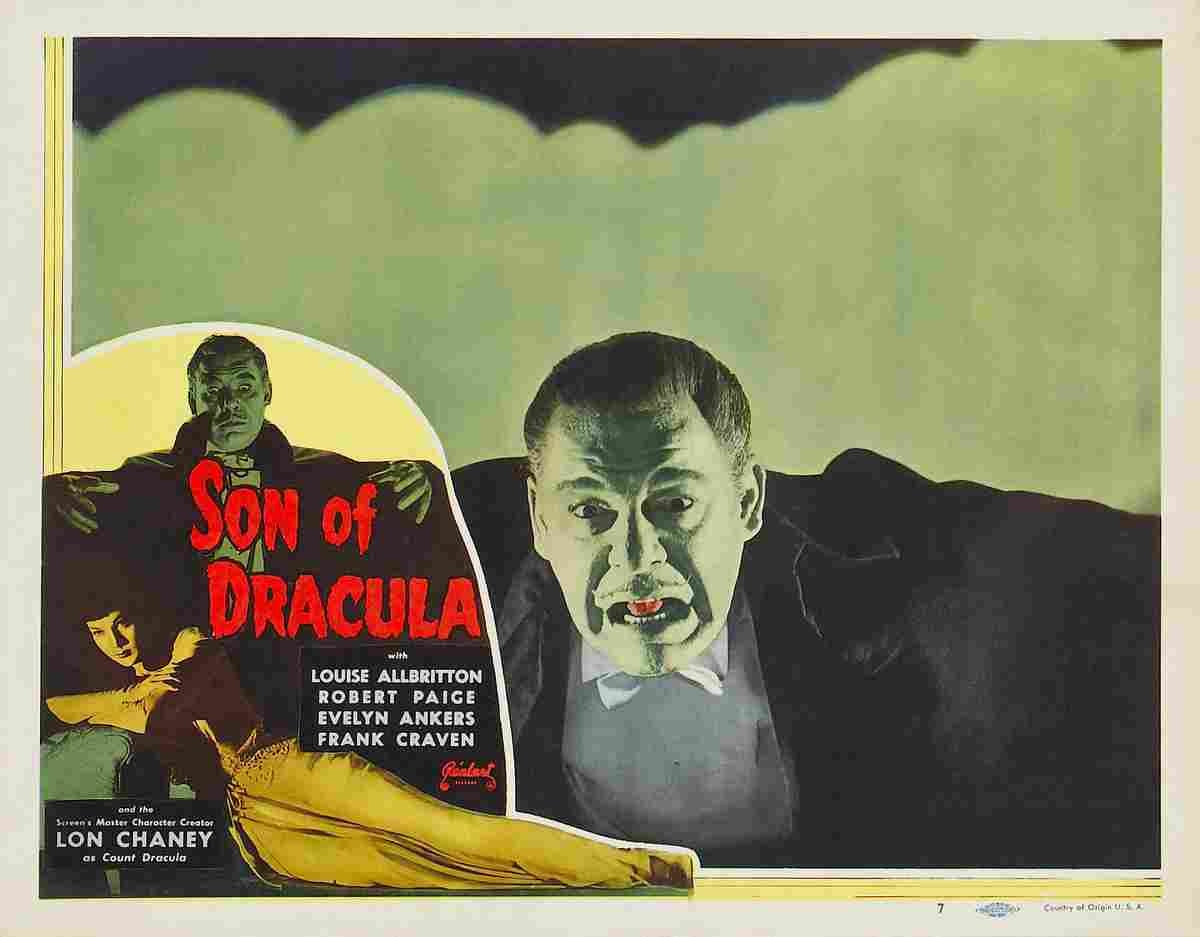 Son of Dracula 10  film star poster A4 Photo Print