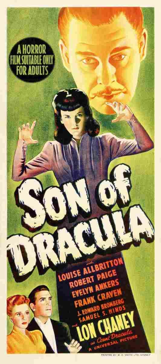 Son of Dracula 18  film star poster A4 Photo Print