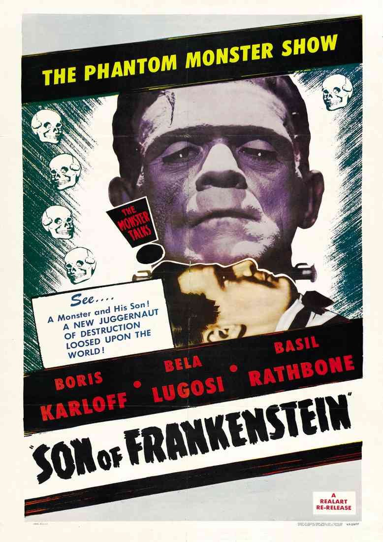 Son of Frankenstein 01 Film A4 Photo Print