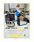 Sona Kettle Toaster Vintage Retro Advert Poster A4 Photo Print