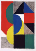 Sonia Delaunay abstract composition A4 Photo Print