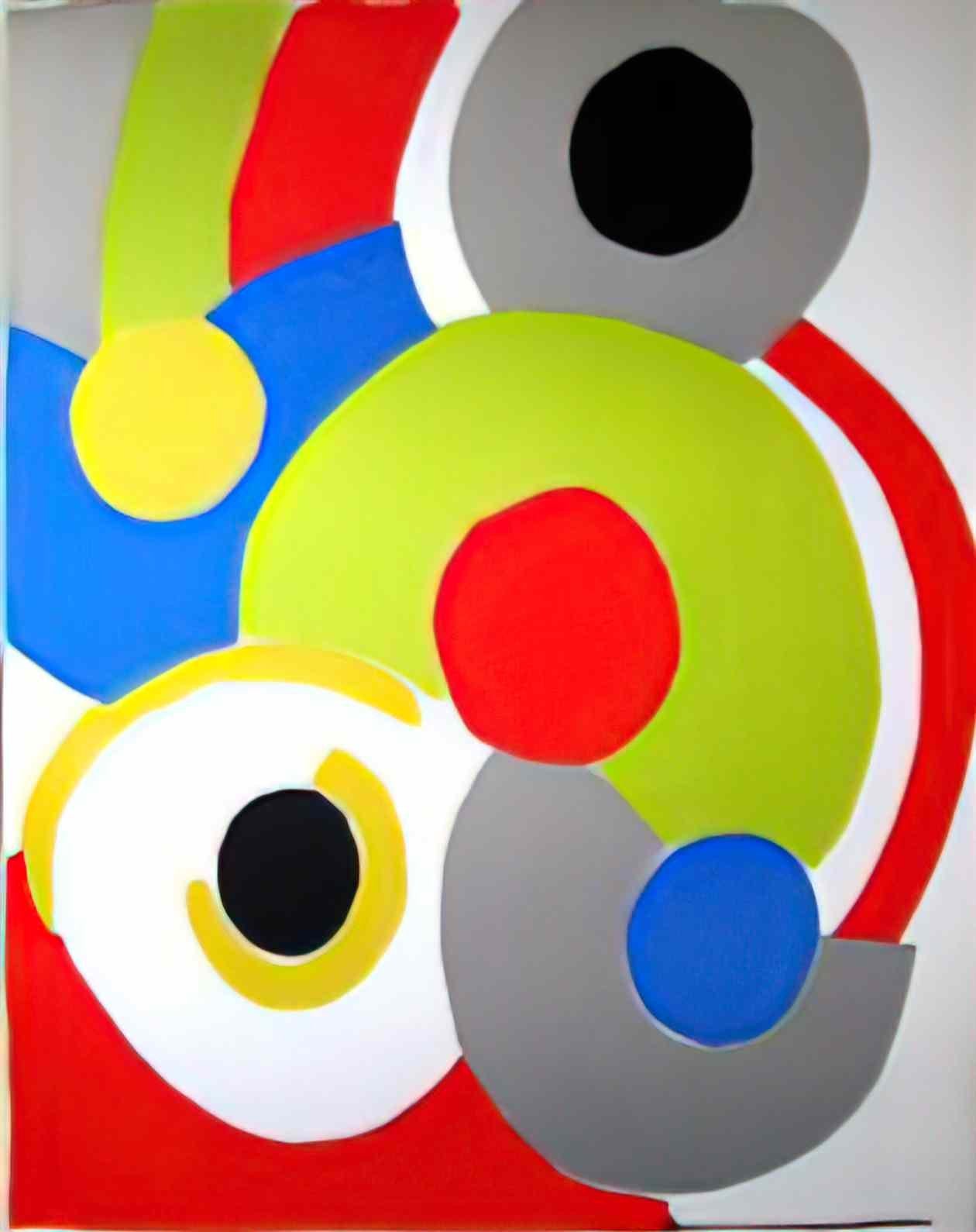 Sonia Delaunay composition 1 Art A4 Photo Print