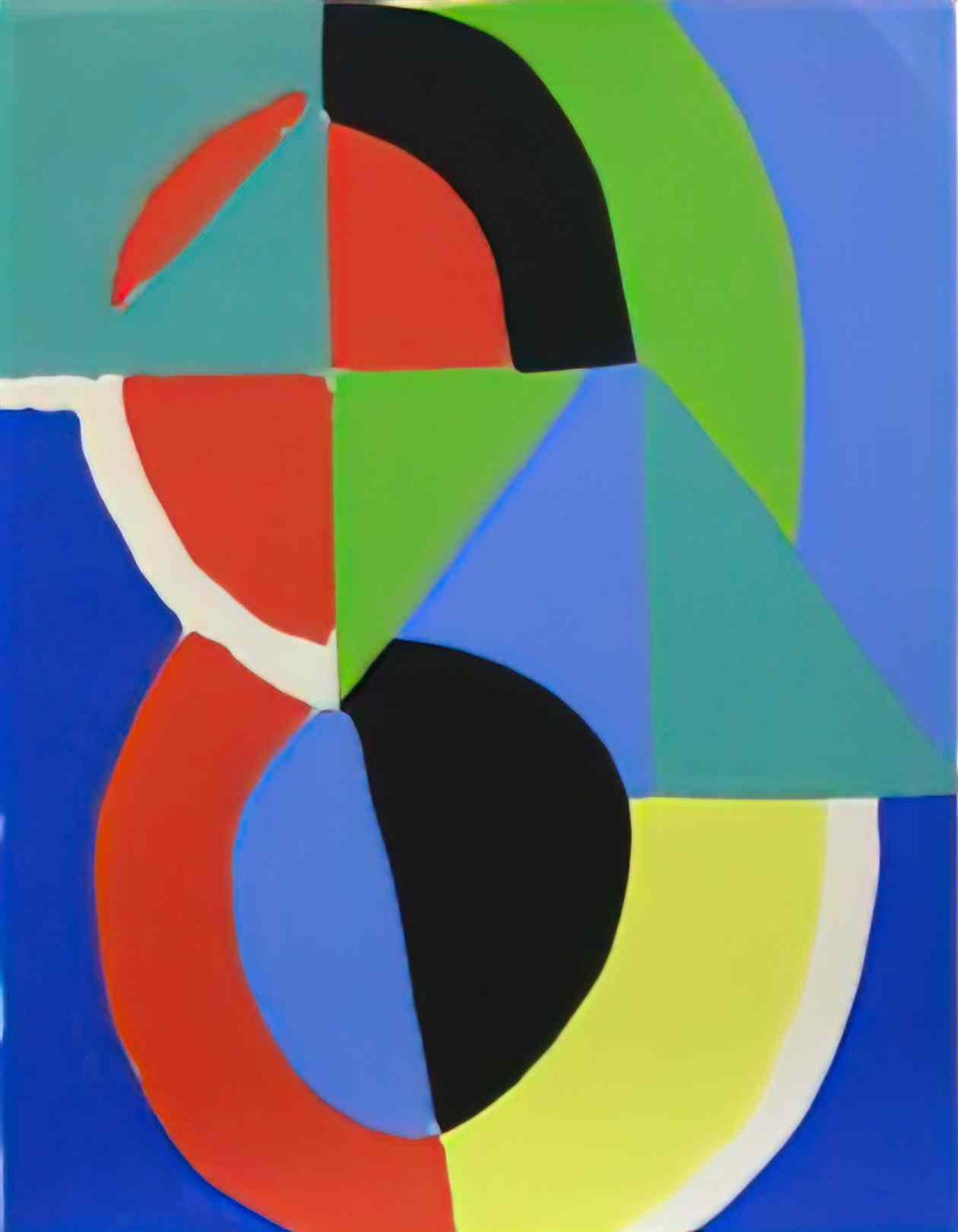 Sonia Delaunay composition 2 Art A4 Photo Print