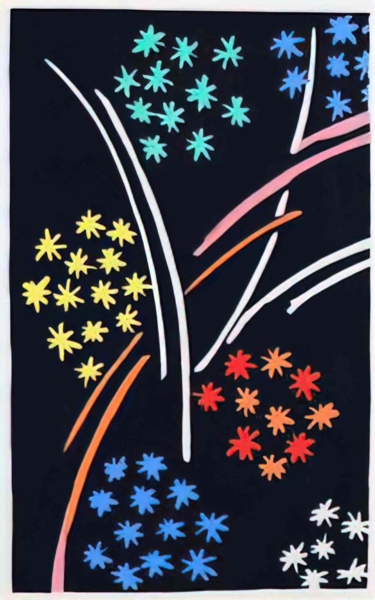 Sonia Delaunay composition 35 Art A4 Photo Print