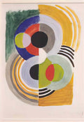 Sonia Delaunay composition with discs Art A4 Photo Print