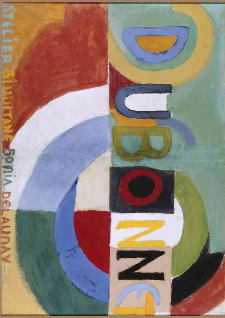 Sonia Delaunay dubonnet A4 Photo Print