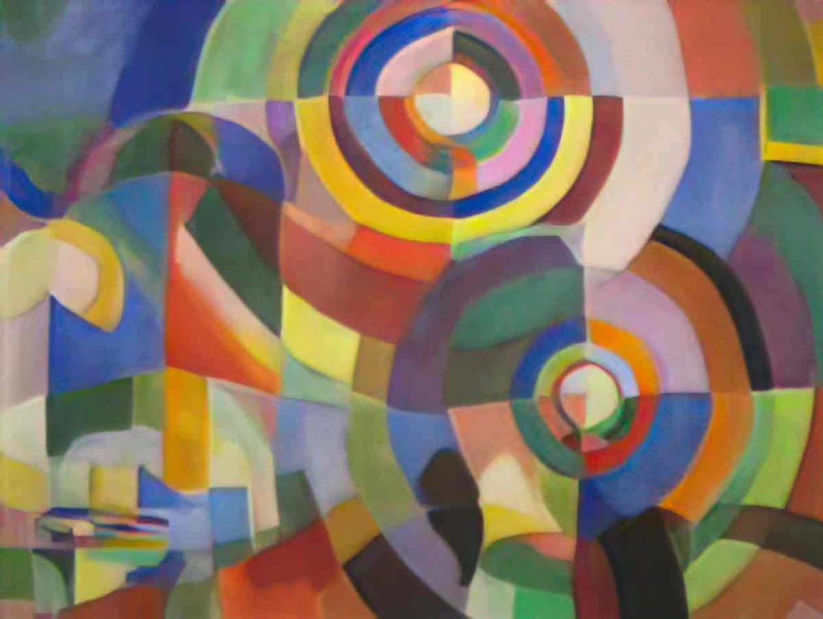 Sonia Delaunay electric prisms 1 Art A4 Photo Print