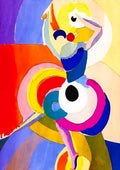 Sonia Delaunay flamenco dancer A4 Photo Print