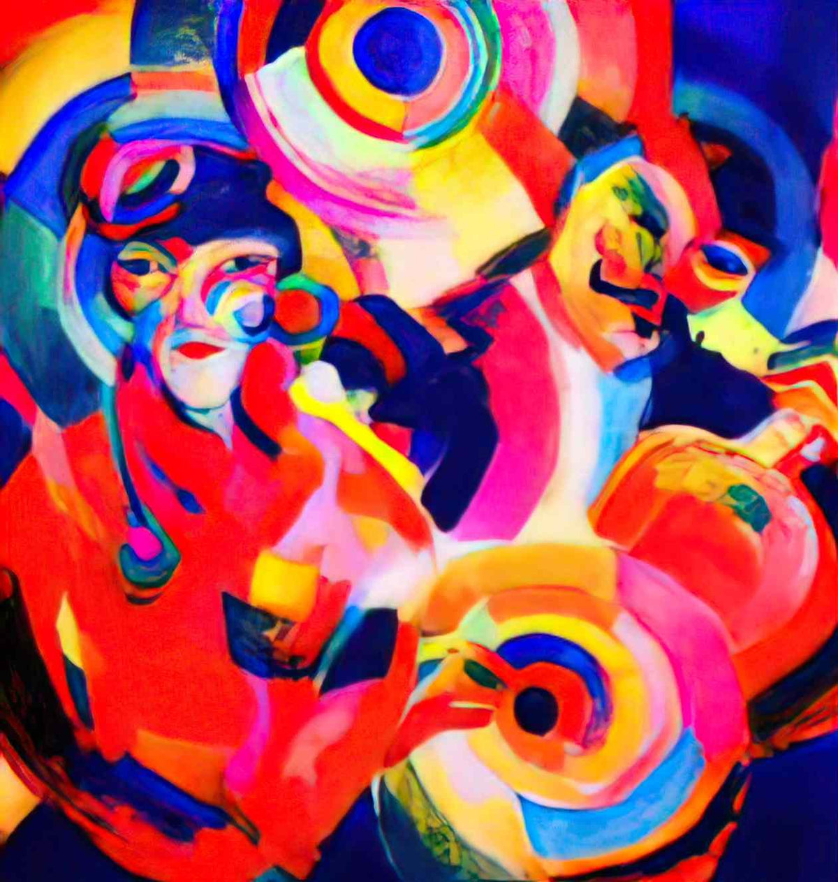 Sonia Delaunay flamenco singer Art A4 Photo Print