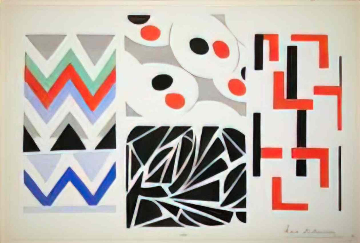 Sonia Delaunay her paintings her objects Art A4 Photo Print
