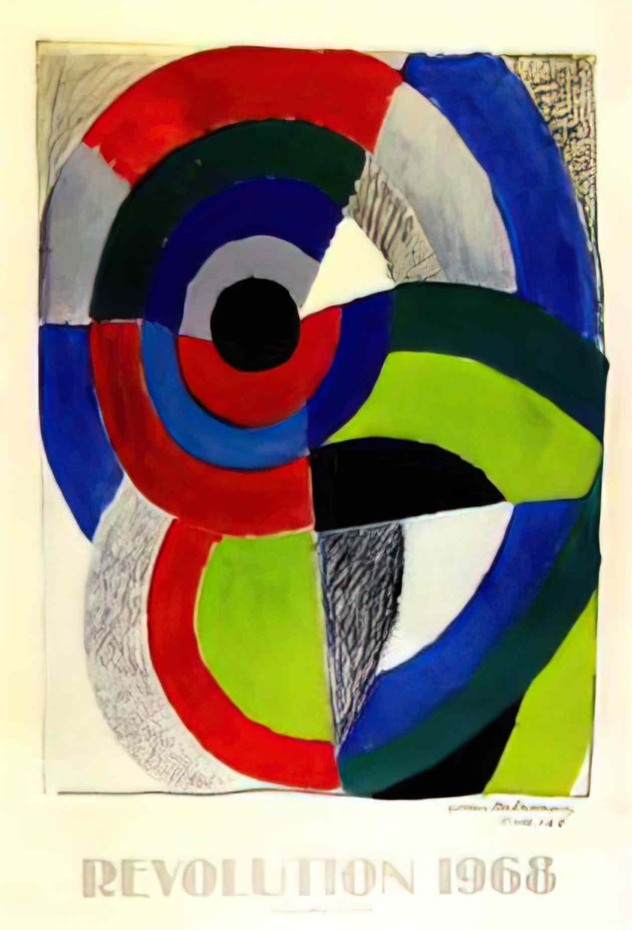 Sonia Delaunay revolution affiche Art A4 Photo Print