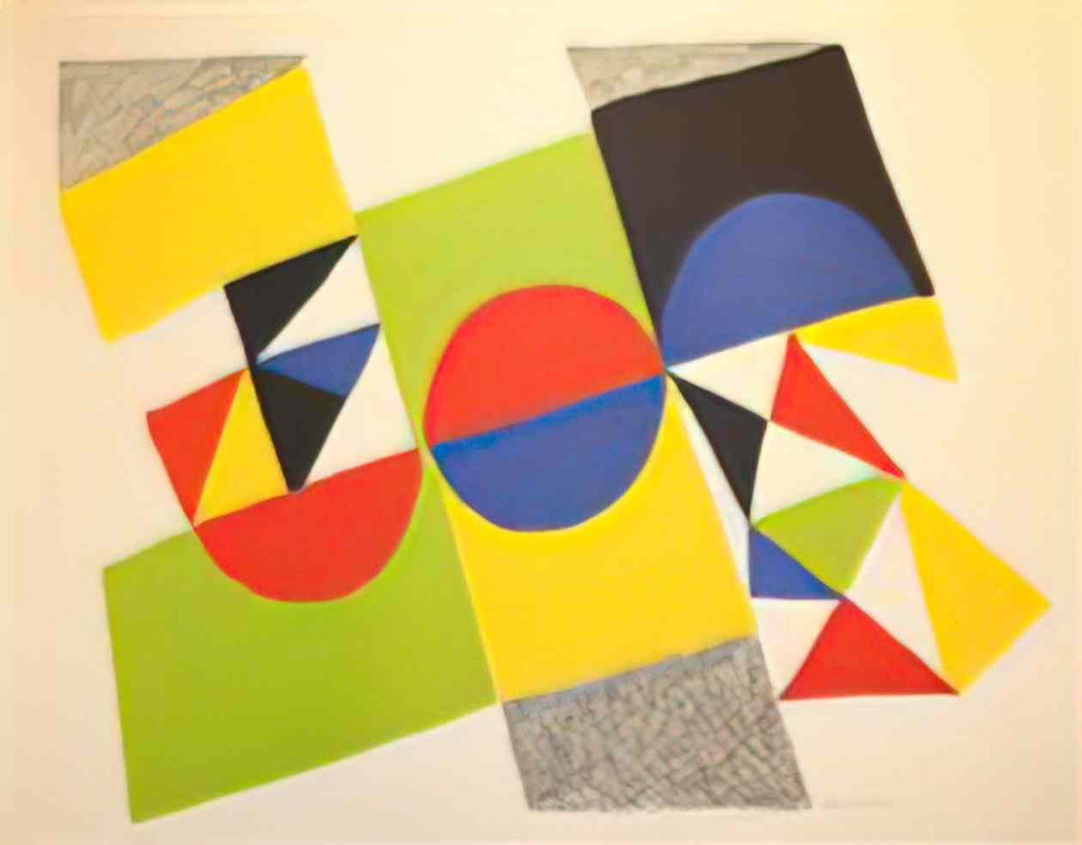 Sonia Delaunay rhythm colour 1 Art A4 Photo Print