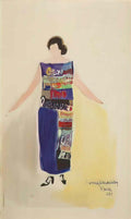 Sonia Delaunay robe po me oublions les oiseaux.jpeg!PinterestSmall Art A4 Photo Print
