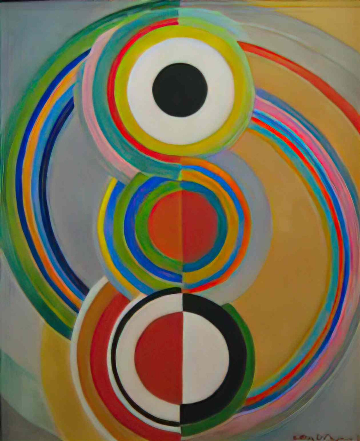 Sonia Delaunay rythme 1 Art A4 Photo Print