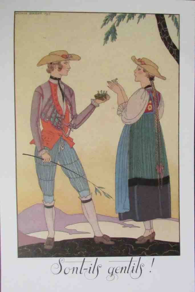 Sont ils Gentils Aren t They Sweet 23 George Barbier A4 Photo Print