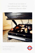 Sony Tv Art Vintage Retro Advert Poster A4 Photo Print