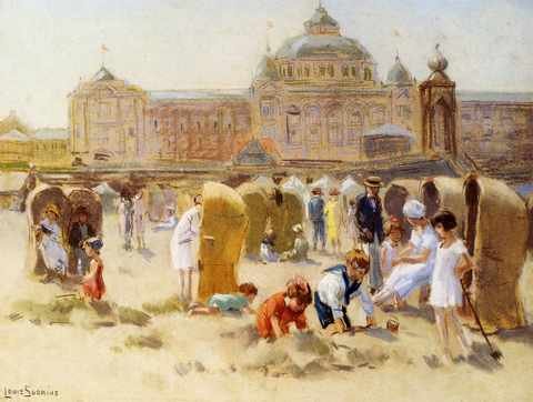 Soonius Louis Beach Fun At Scheveningen A4 Photo Print