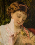 Sophie Gengembre Anderson pet canary Art A4 Photo Print