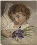 Sophie Gengembre Anderson prattling primrose Art A4 Photo Print