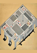 Sophie Taeuber Arp draft for the tearoom on the ground floor A4 Photo Print