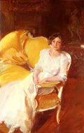 Sorolla Joaquin Clotilde Sentada En El Sofa A4 Photo Print
